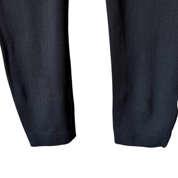 Spanx Size Med Legging Ponte Pant Black Back Hemline Vent Slim Shaping Ankle 23" - Picture 13 of 16